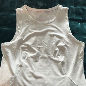 Active USA Sleek White Tank Top
